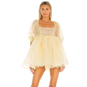 Selkie banana puff dress